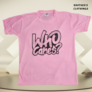 Who Cares Printed T Shirt BC10026